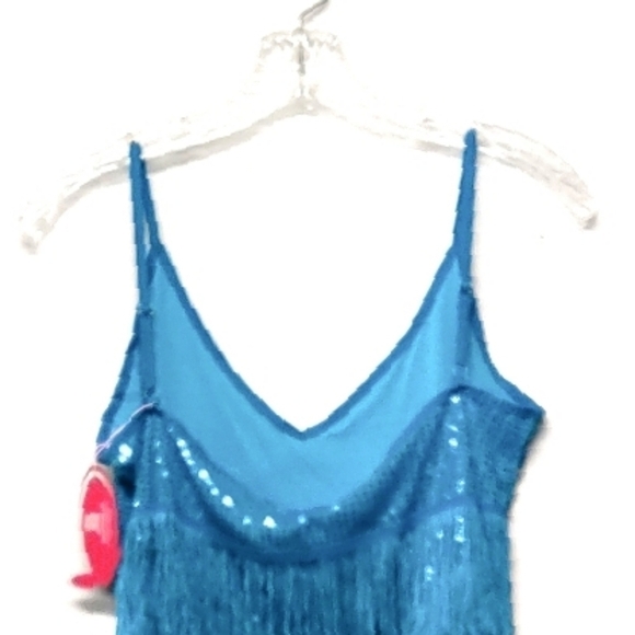Maboobie dress stretchy party flopper blue Size: M - Picture 4 of 5